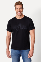 CAMISETA RSV SLIM MC EST PICA PAU WAVES PRETO